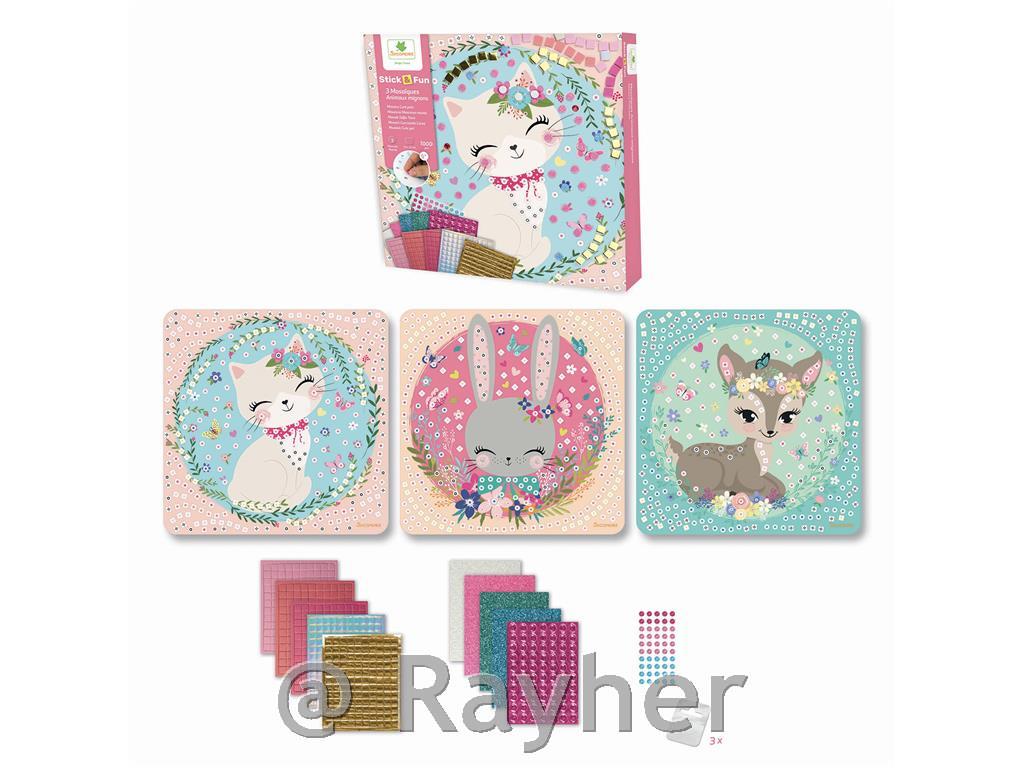 Set creativo Stick'N Fun Mosaico, I nostri animali domestici