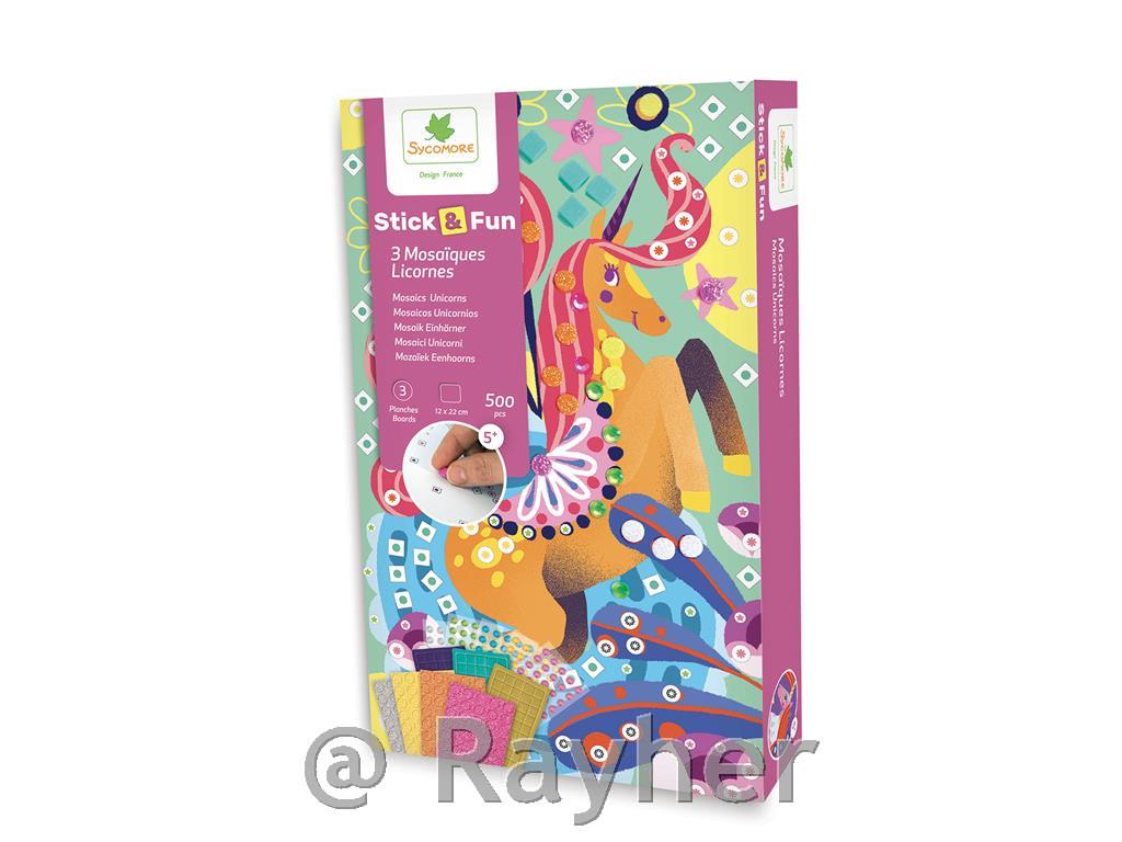 Set creativo Stick'N Fun Mosaico, Unicorno