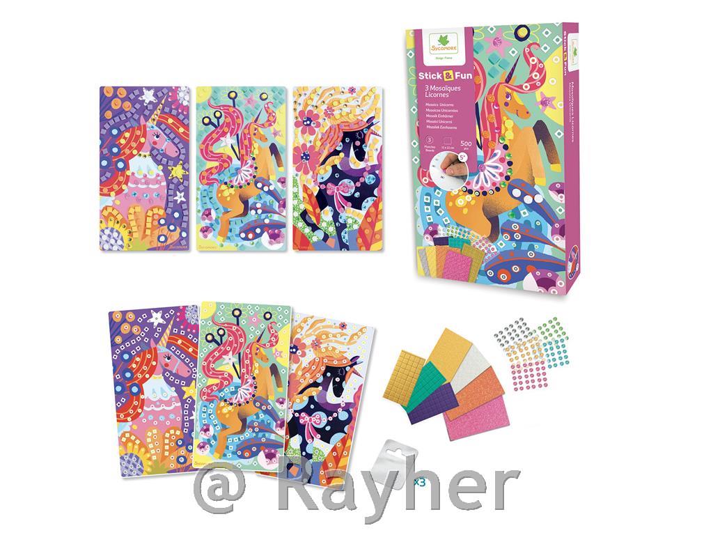Set creativo Stick'N Fun Mosaico, Unicorno