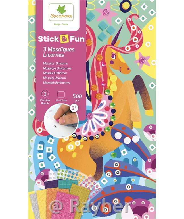 Set creativo Stick'N Fun Mosaico, Unicorno