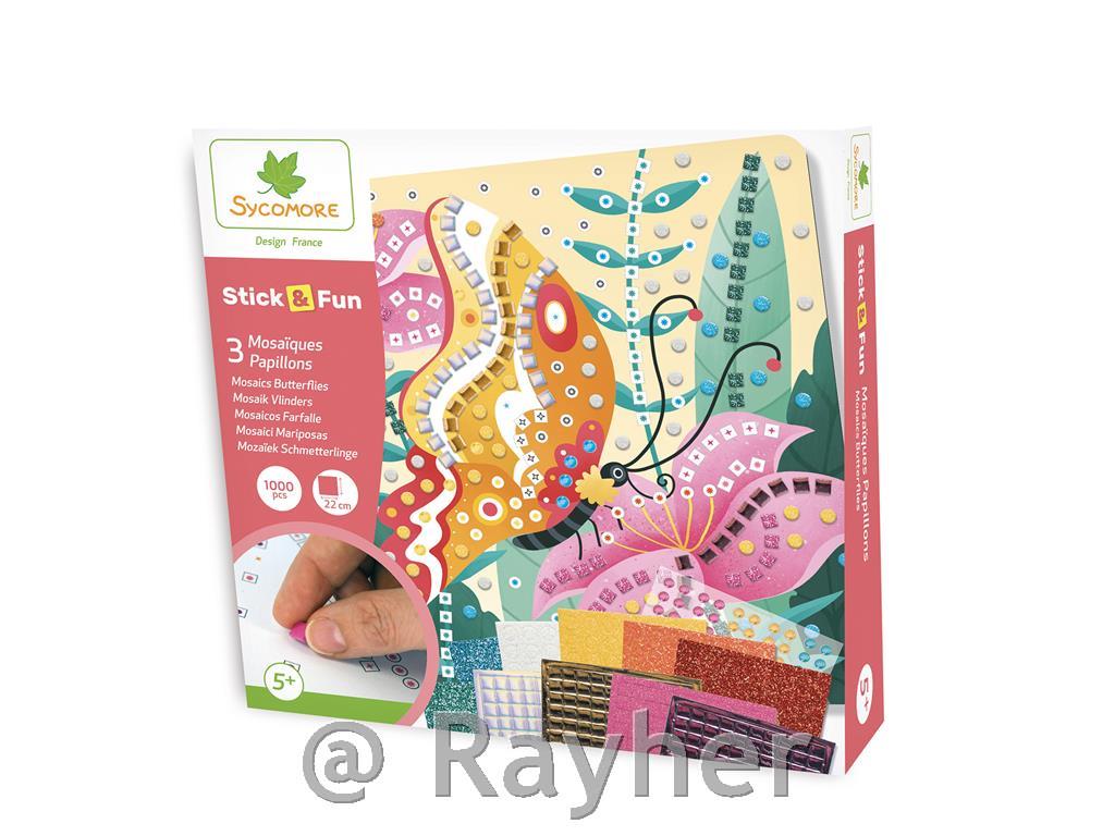 Set creativo Stick'N Fun Mosaico, Farfalle