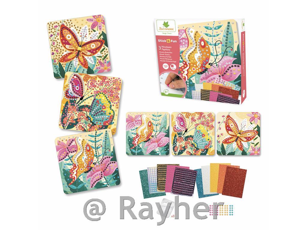 Set creativo Stick'N Fun Mosaico, Farfalle
