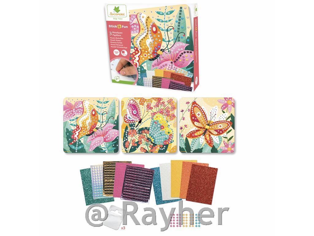 Set creativo Stick'N Fun Mosaico, Farfalle