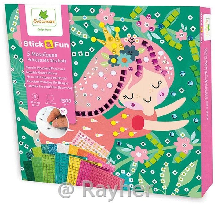 Set creativo Stick'N Fun Mosaico, Principesse
