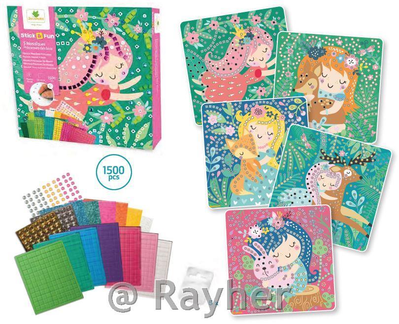 Set creativo Stick'N Fun Mosaico, Principesse