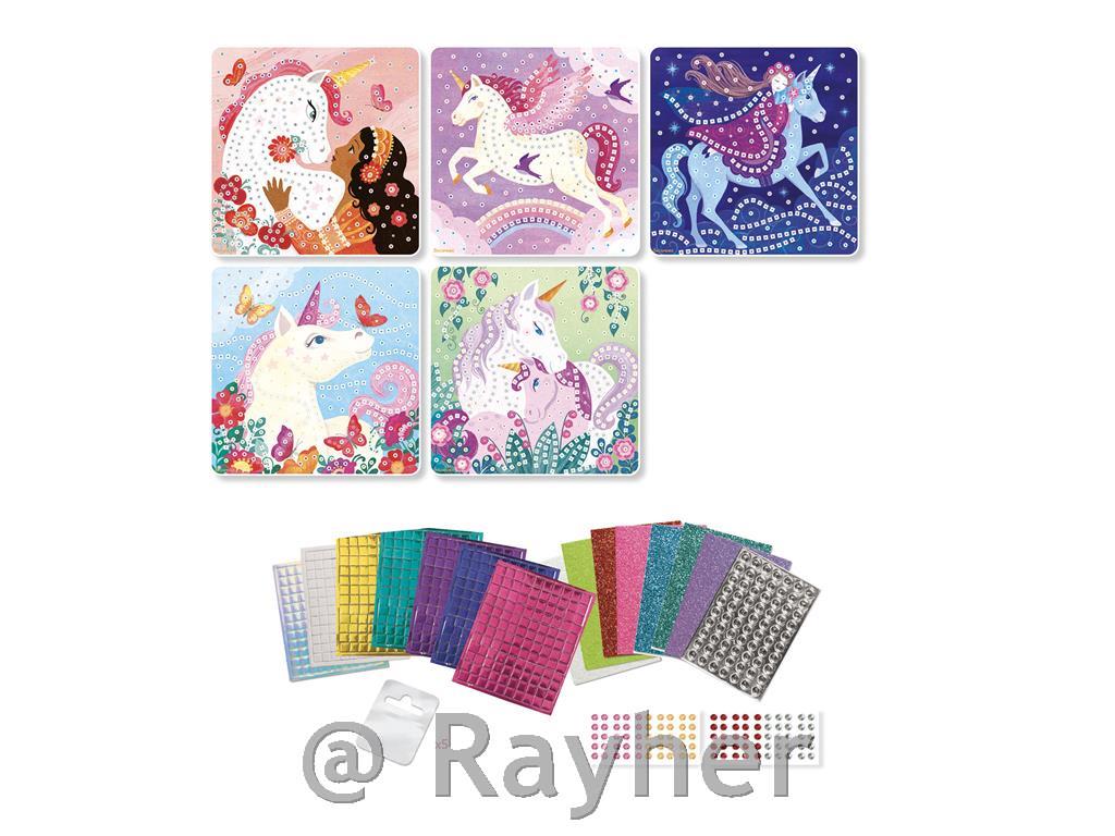 Set creativo Stick'N Fun Mosaico, Unicorni