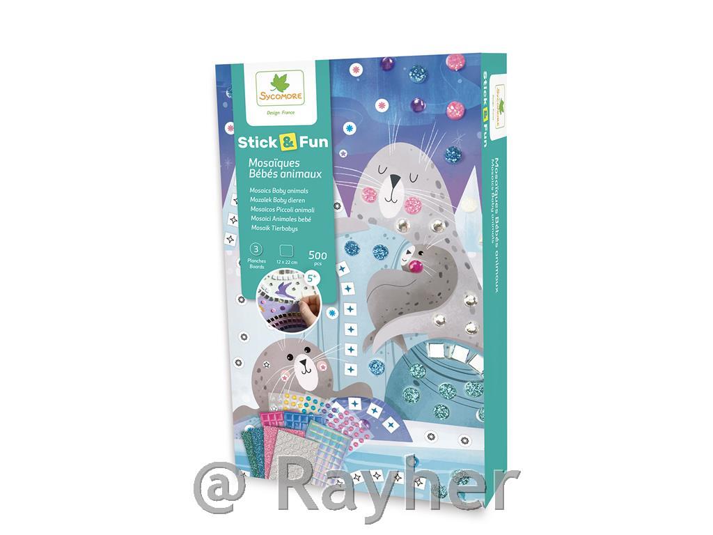 Set creativo Stick'N Fun Mosaico, Animali del bosco