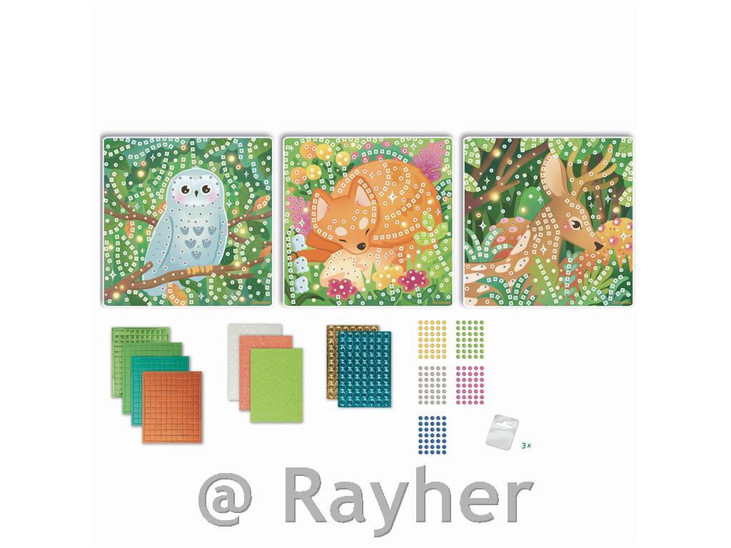 Set creativo Stick'N Fun Mosaico, Animali del bosco