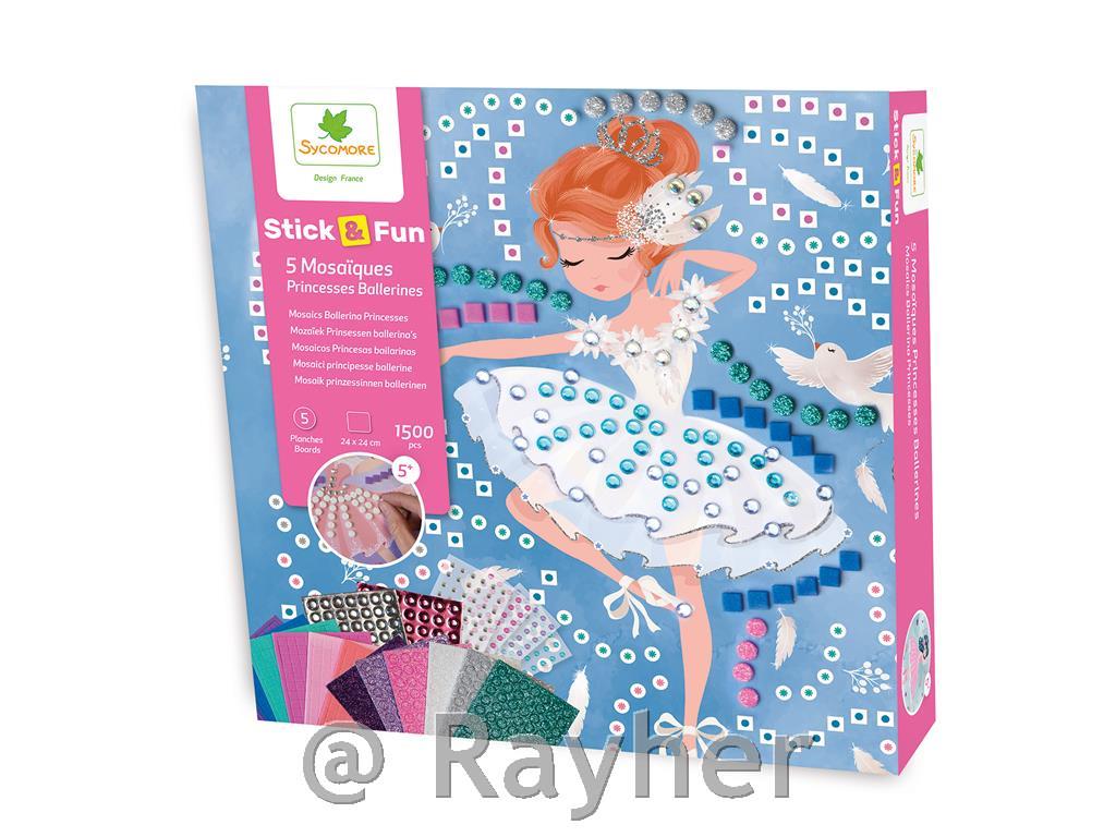 Set creativo Stick'N Fun Mosaico, Ballerina principessa