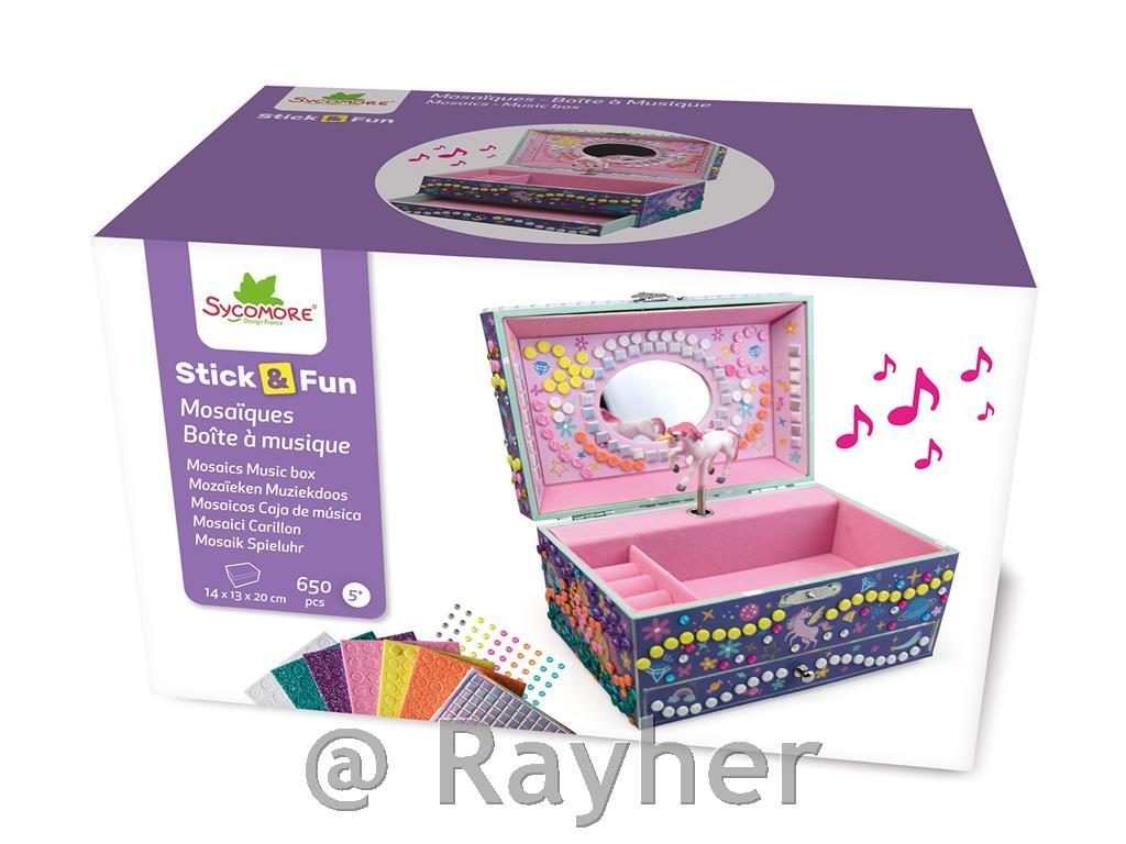 Set creativo Stick'N Fun – 3D Mosaico, Carillon unicorno