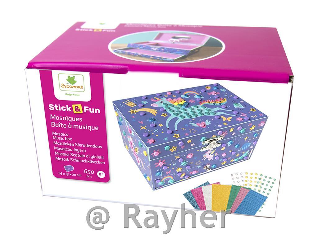 Set creativo Stick'N Fun – 3D Mosaico, Carillon unicorno