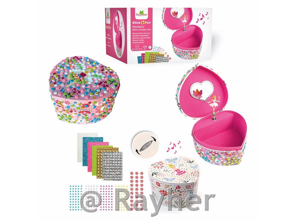 Set creativo Stick'N Fun – 3D Mosaico, Carillon cuore