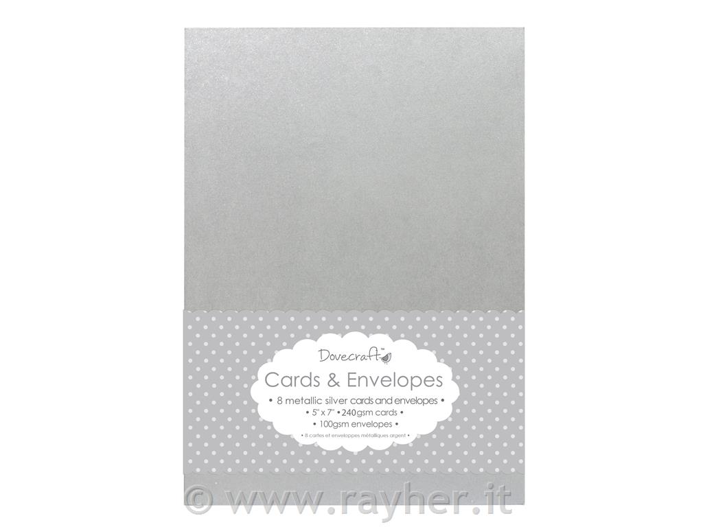 SET DI BIGLIETTI& BUSTE, 8 PEZZI,12,7x17,8 cm