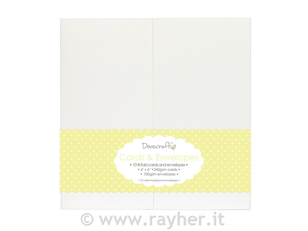 SET DI BIGLIETTI& BUSTE, 10 PEZZI,15,2x15,2 cm