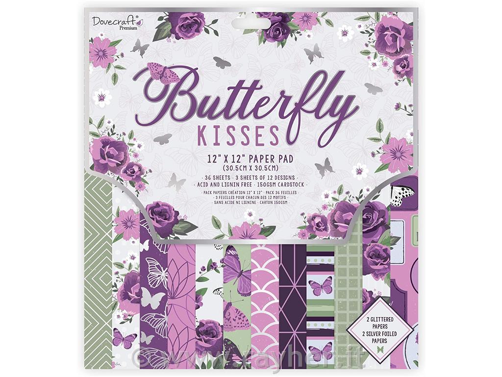 Set papirjev Premium Butterfly Kisses, set 36, 30x30 cm