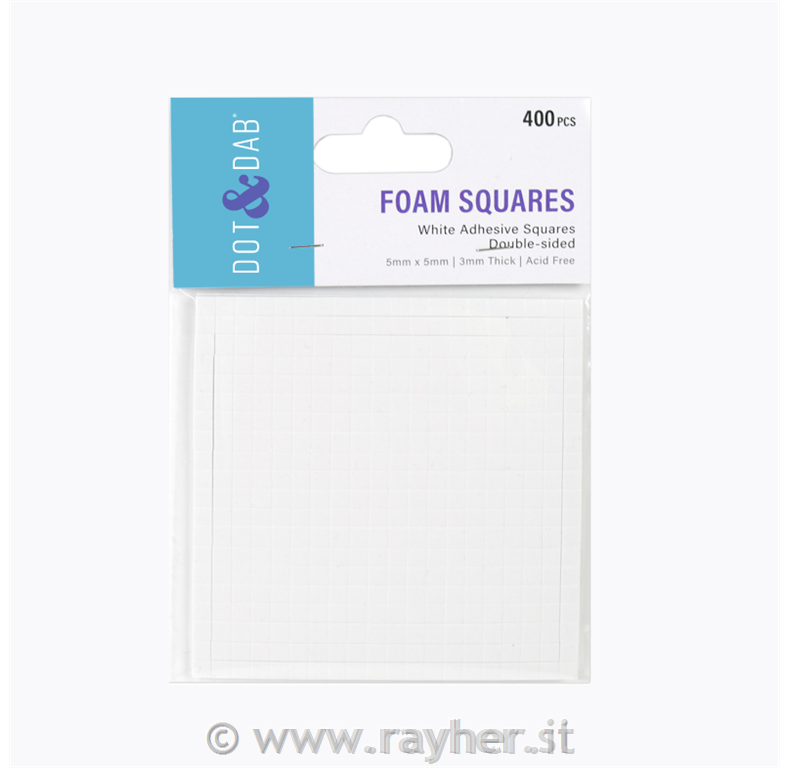 Adesivo 3mm, 5x5mm, set 400