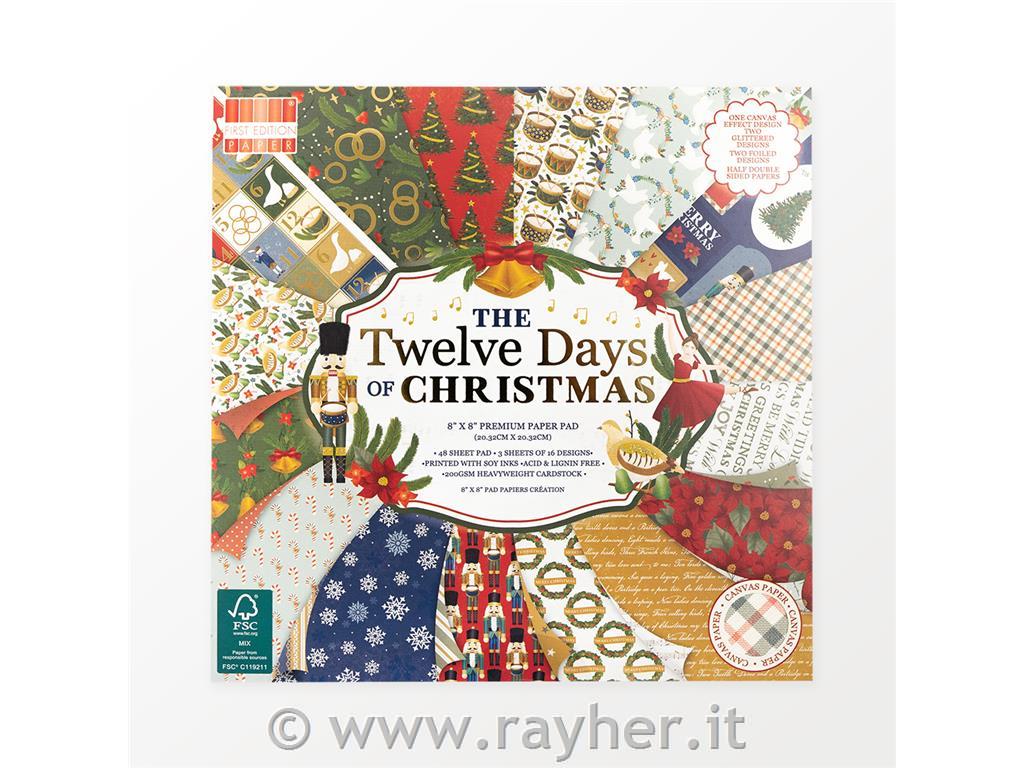 Paper Pad 12 Days of Christmas 8x8