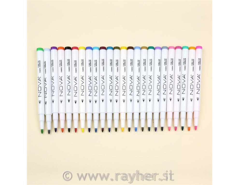 NOVA flomastri za tekstil set 24