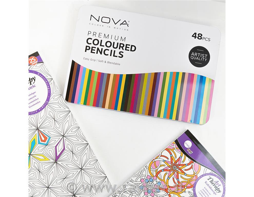 Colour pencils NOVA, set 48