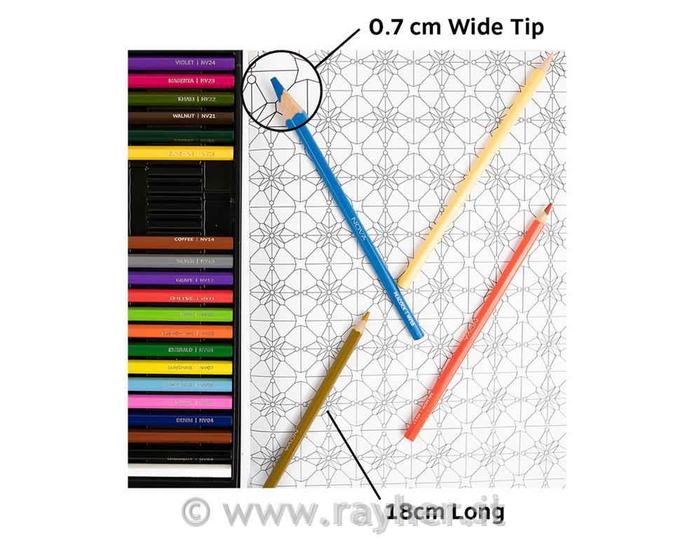 Colour pencils NOVA, set 48