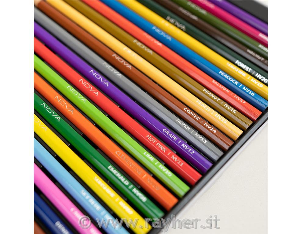 Colour pencils NOVA, set 48