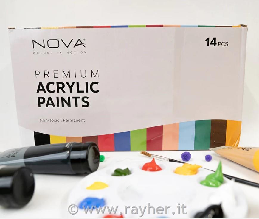 NOVA akrilne barve 14x120 ml