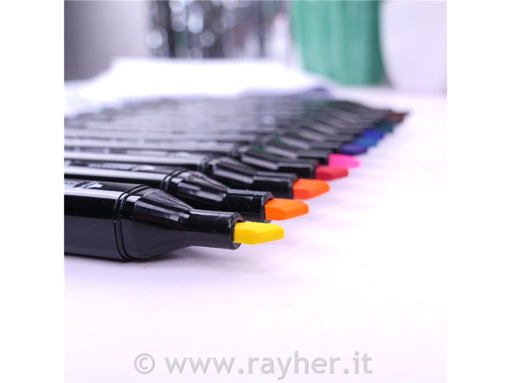 Set pennarelli tessuto, punta duoset 12pz