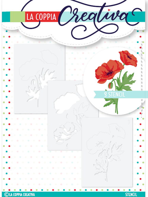 Stencil Due Papaveri