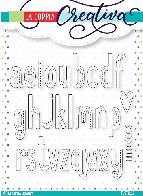 Fustella Alfabeto con cucitura miniscolo