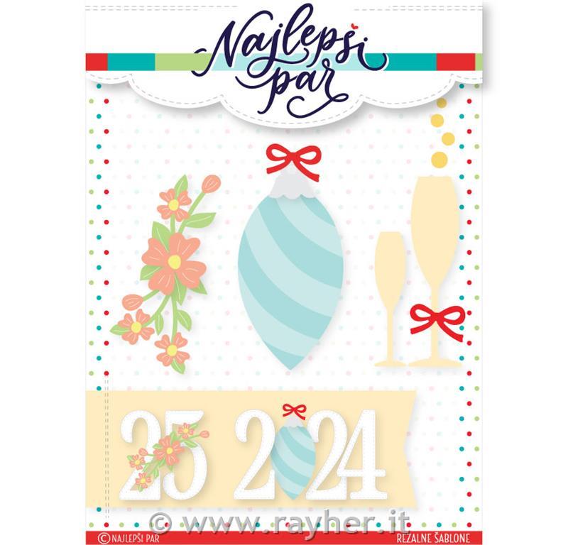 Rezalne šablone Okraski za številke