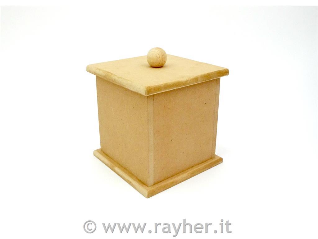 SCATOLA IN LEGNO CON COPERCHIO