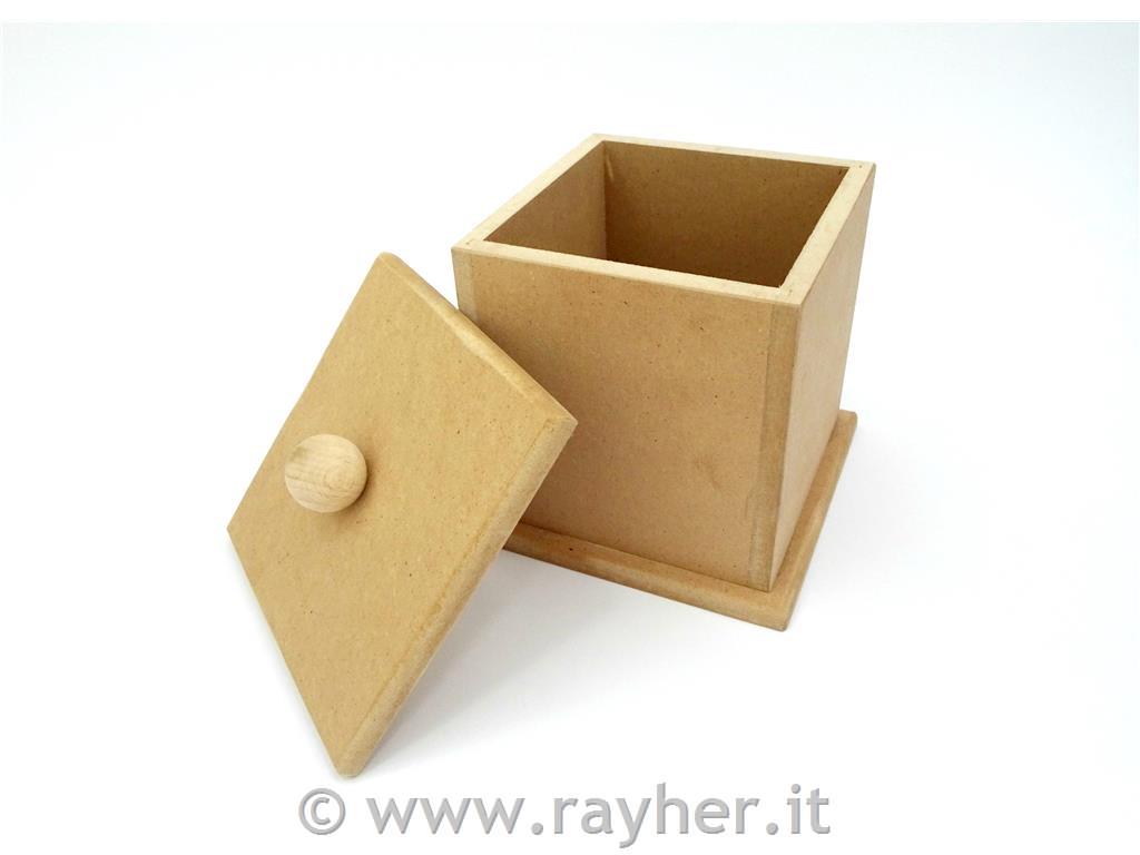 SCATOLA IN LEGNO CON COPERCHIO