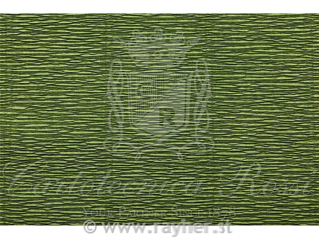 Cvetličarski krep papir, 180g, olivno zelen, 50x250cm, 1 kos