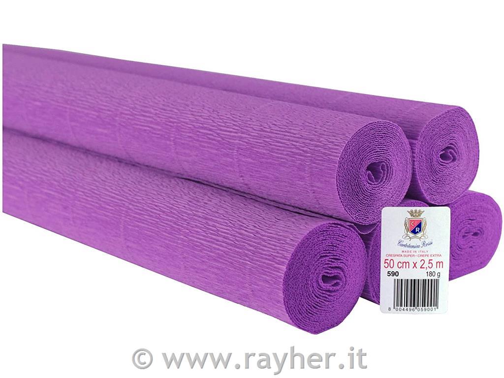 Cvetličarski krep papir, 180g, vijoličen, 50x250cm, 1 kos