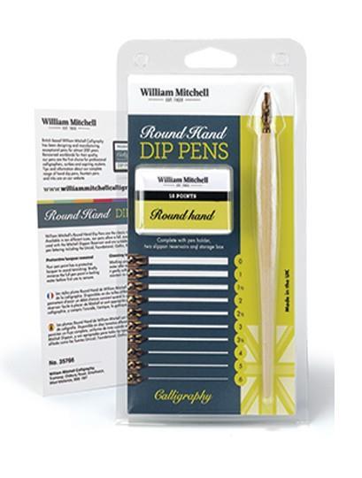 Set kaligr. peres in držala Round Hand