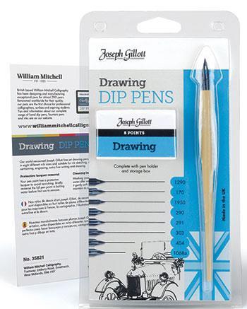 Set kaligr. peres in držala Drawing