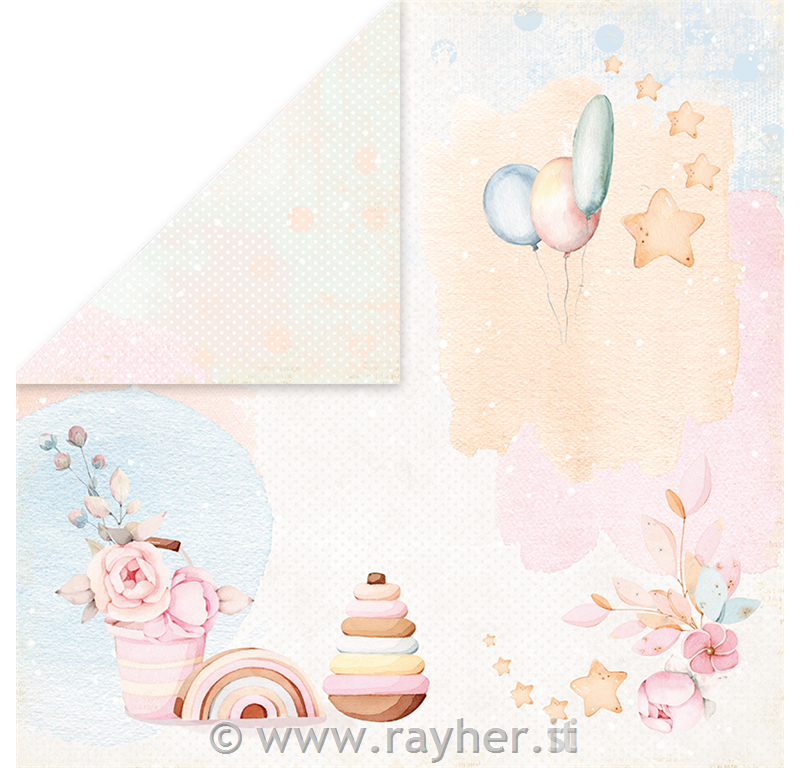 Carta scrapbook Baby Toy 0130,5x30,5 cm