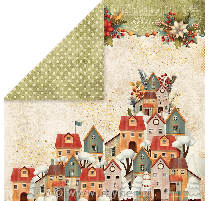 Scrapbooking papir Colors of Xmas 05 30,5x30,5 cm, 250g/m