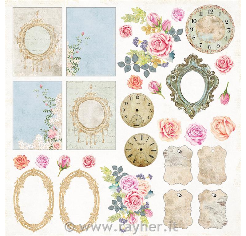 Scrapbooking papir Gone with the wind 07 30,5x30,5 cm, 250g/