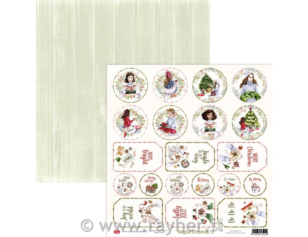 Carta scrapbook Magical Christmas 010