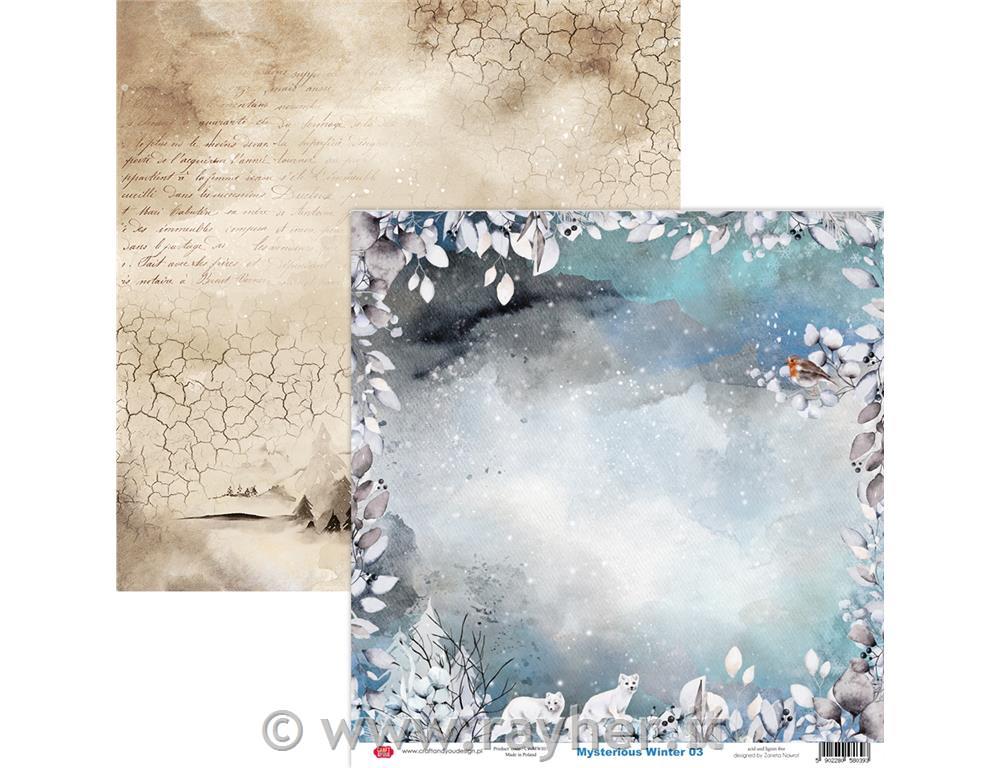 Scrapbooking papir Mysterious Winter 03, 250gsm