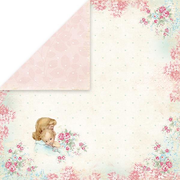 Scrapbooking papir Shabby Baby 01, 250gsm