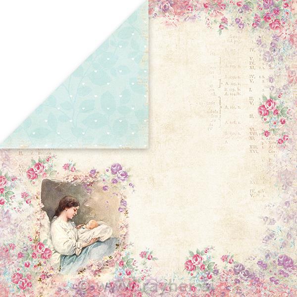 Scrapbooking papir Shabby Baby 04, 250gsm