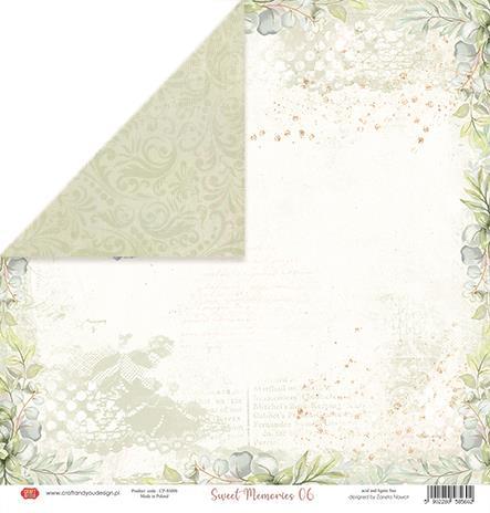 Scrapbooking papir 30x30, 250gsm, Sweet Memories 06