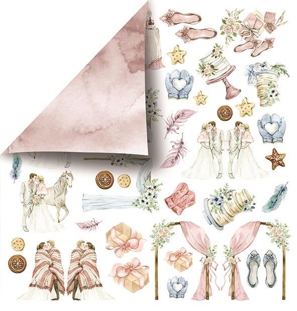 Carta scrapbook, 30x30, 250gsm, , Sparkling with snow 10