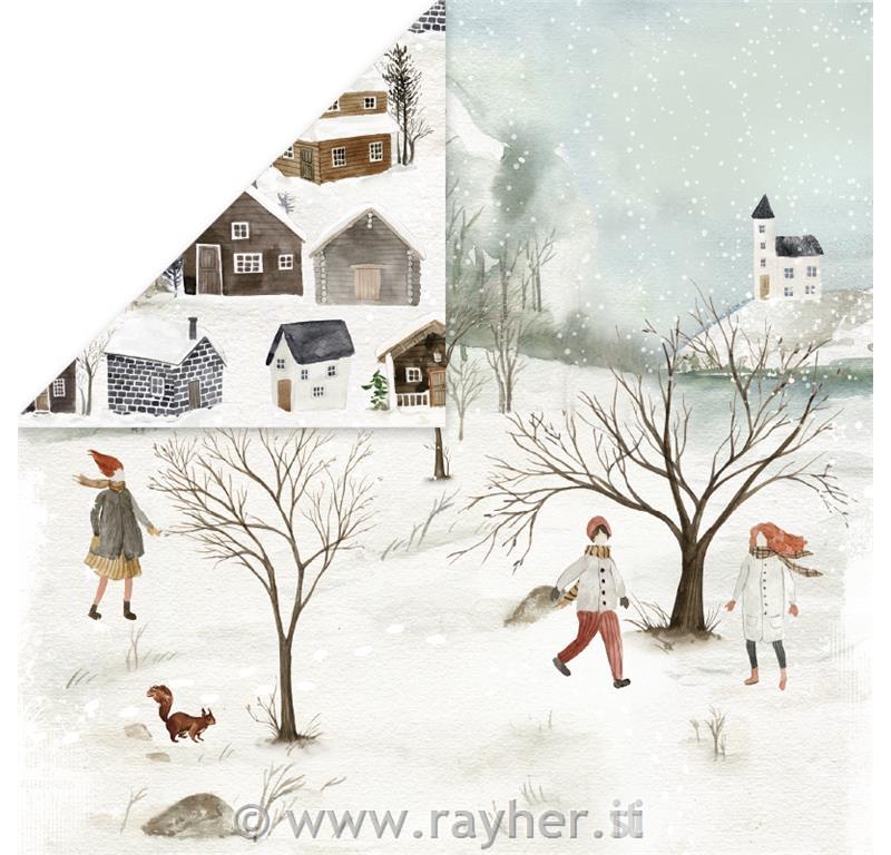 Carta scrapbook Winter Holiday 02