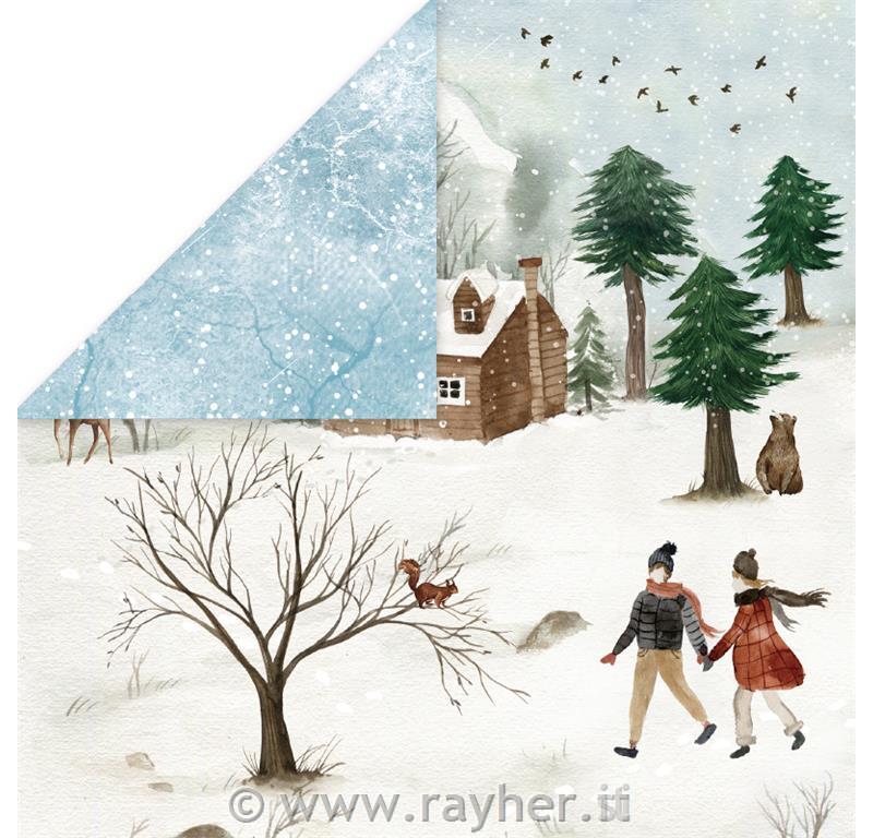 Carta scrapbook Winter Holiday 05