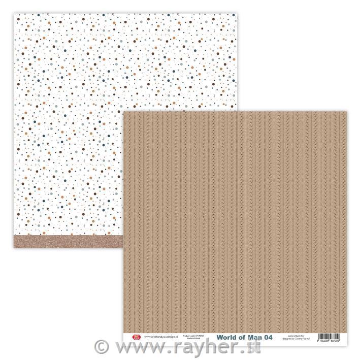 Carta scrapbook World of Man 04