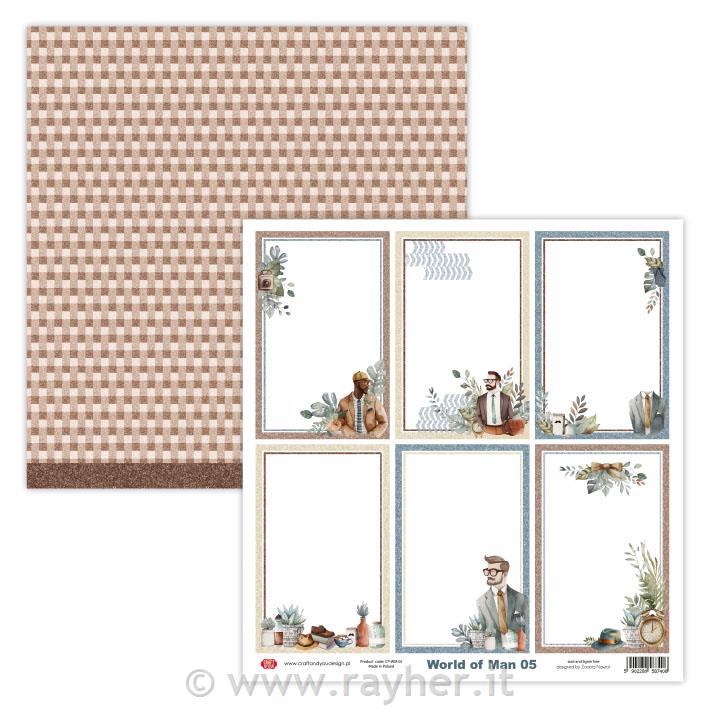 Carta scrapbook World of Man 05