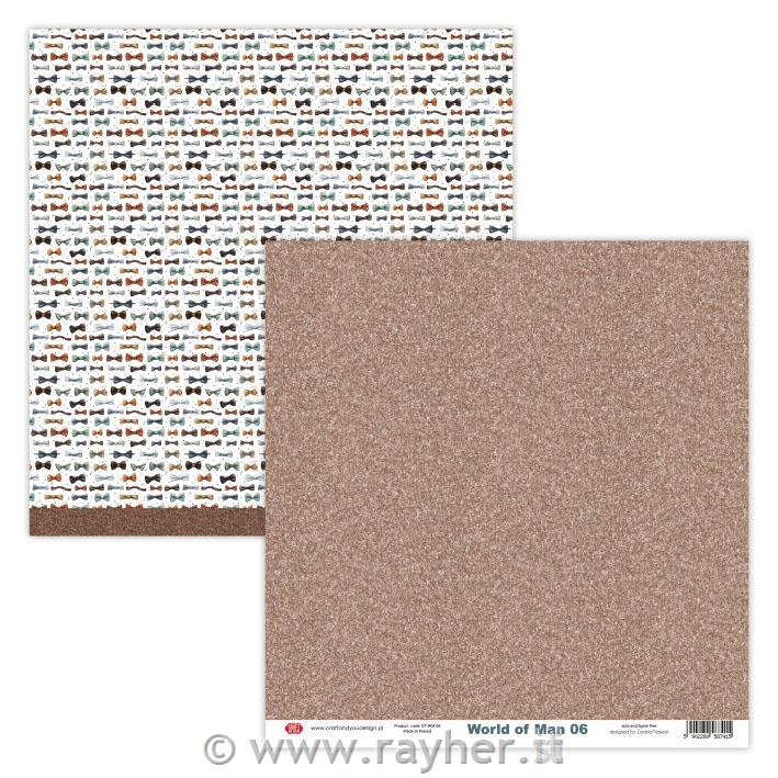 Carta scrapbook World of Man 06